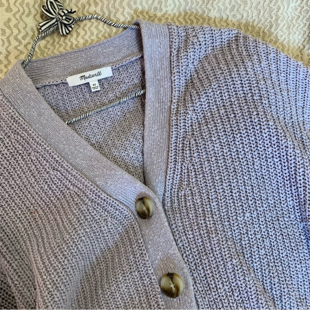 Madewell Lilac Knit Cargidan